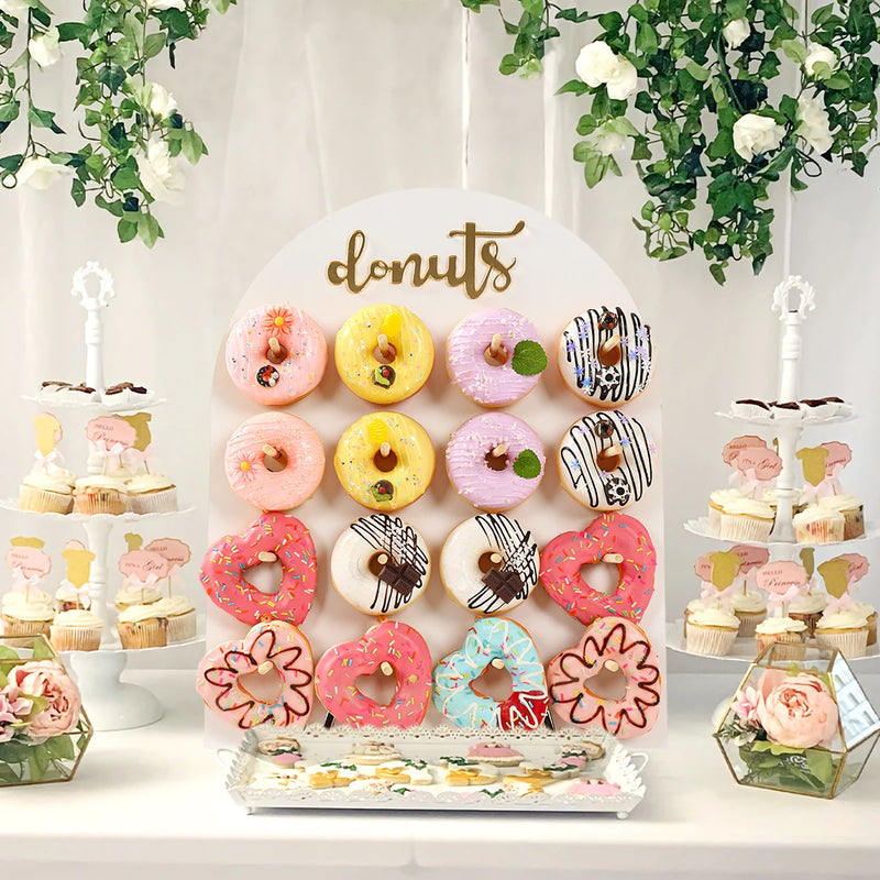 Arche Bois Présentoir Donuts Anniversaire