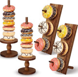 Présentoir Donuts Bois Acacia Fête