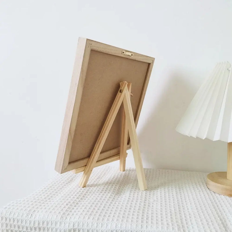 Tablero de mensajes de letras de madera multifuncional con símbolos intercambiables, tablero de fieltro de 10x10 pulgadas, decoración para el hogar, pizarra para tienda