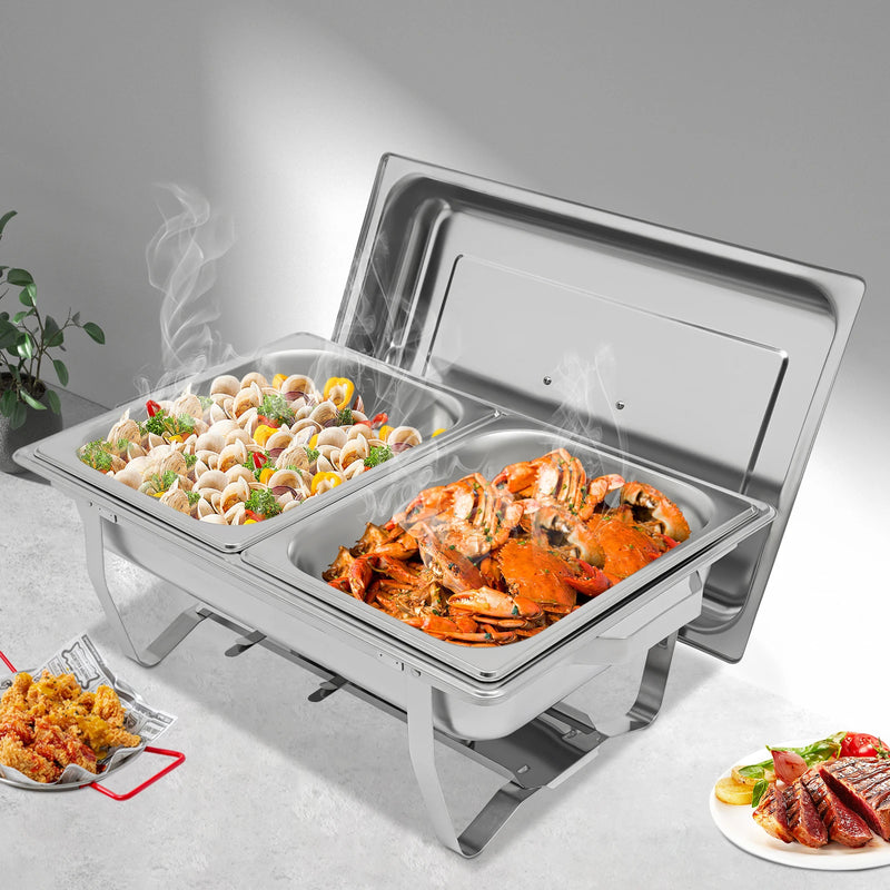 Chauffe-Plat Rectangulaire Inox Buffet 5 à 7 L