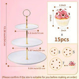 Présentoir Gâteau 3 Étages Rond