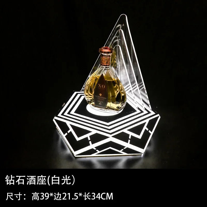 Présentoir Bouteille LED Rechargeable Soirée