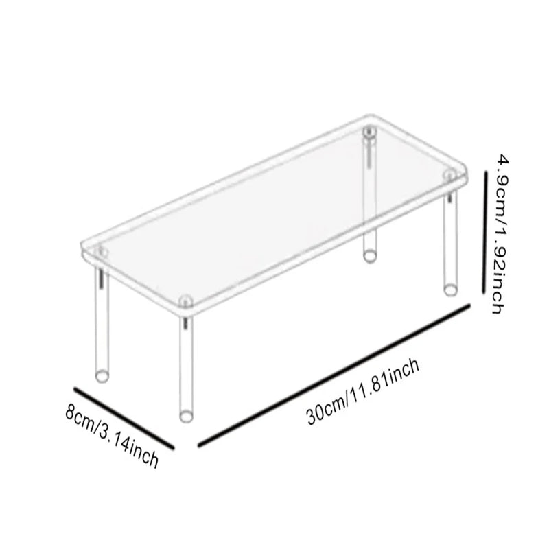 Présentoir Gâteau Acrylique Transparent à Étages