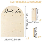Présentoir Donuts Mural Bois Mariage