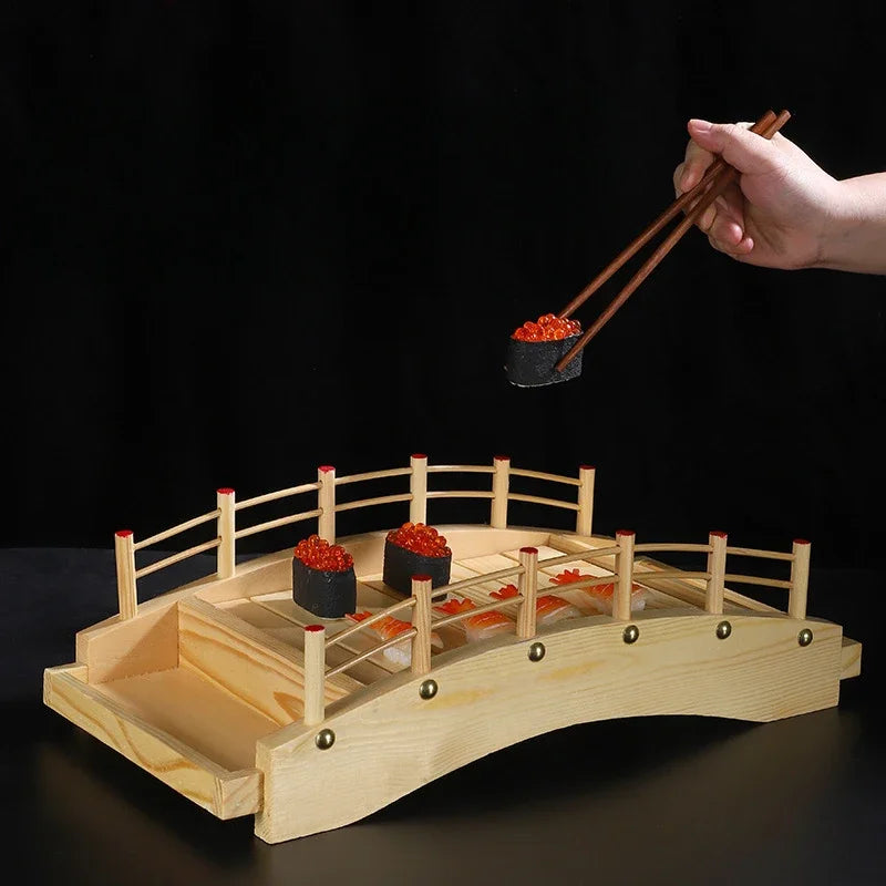 Plateau à Sushi en Bois et Bambou