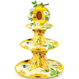 Présentoir Cupcakes Carton Abeille Fête