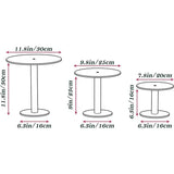 Présentoir Gâteau Rond Acrylique Transparent