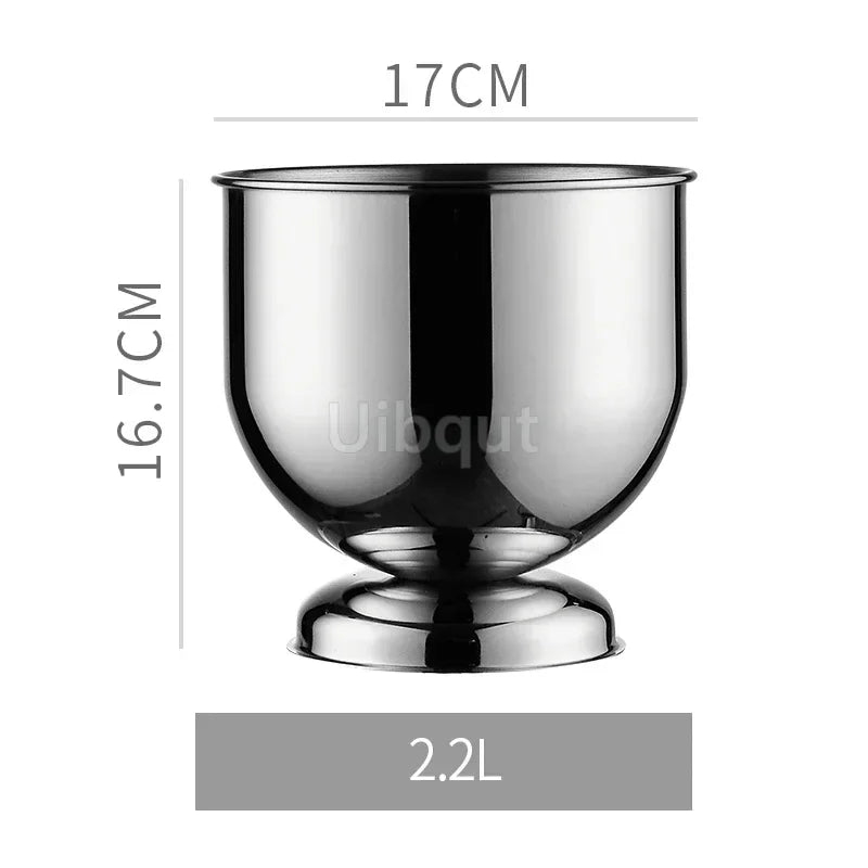 Seau à Champagne Inox Tête Tigre