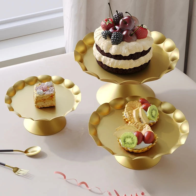 Présentoir Gâteaux Doré Vintage Mariage