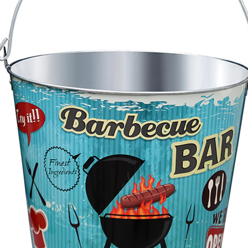 Tina enfriadora de bebidas, cubeta para hielo, cubeta redonda para vino, recipiente enfriador de bebidas para botellas de cerveza, botellas de champán, fiestas, hogar, pub