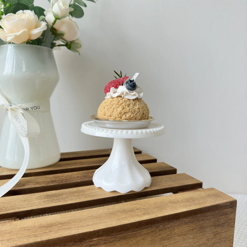 Mini Présentoir Cupcake Plastique Rétro