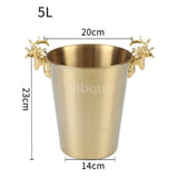 Rafraîchisseur Champagne Baril Tête Cerf