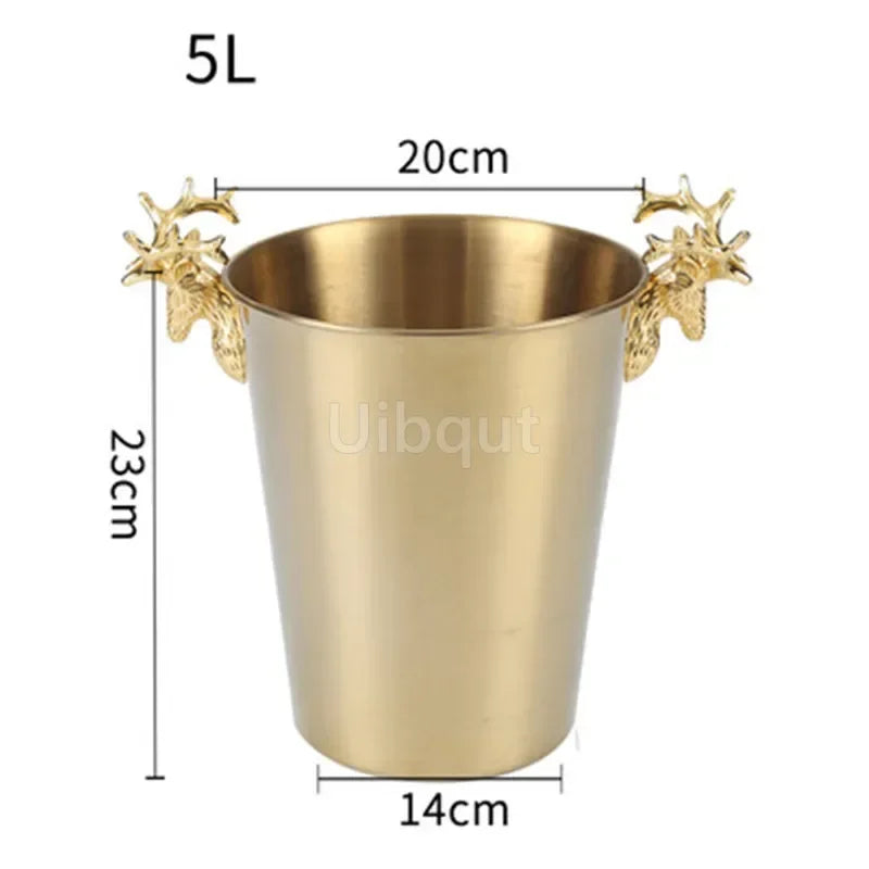 Rafraîchisseur Champagne Baril Tête Cerf
