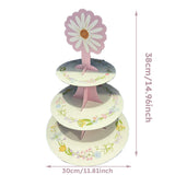 Présentoir Cupcakes Marguerite 3 Niveaux