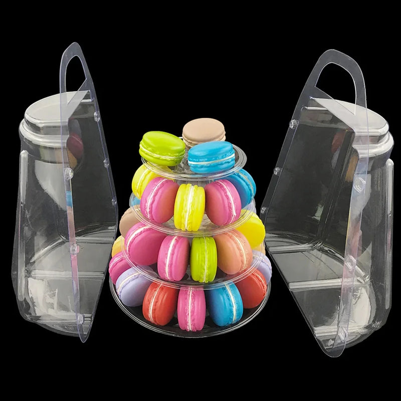 Présentoir Cupcake Macaron 4 Étages Élégant