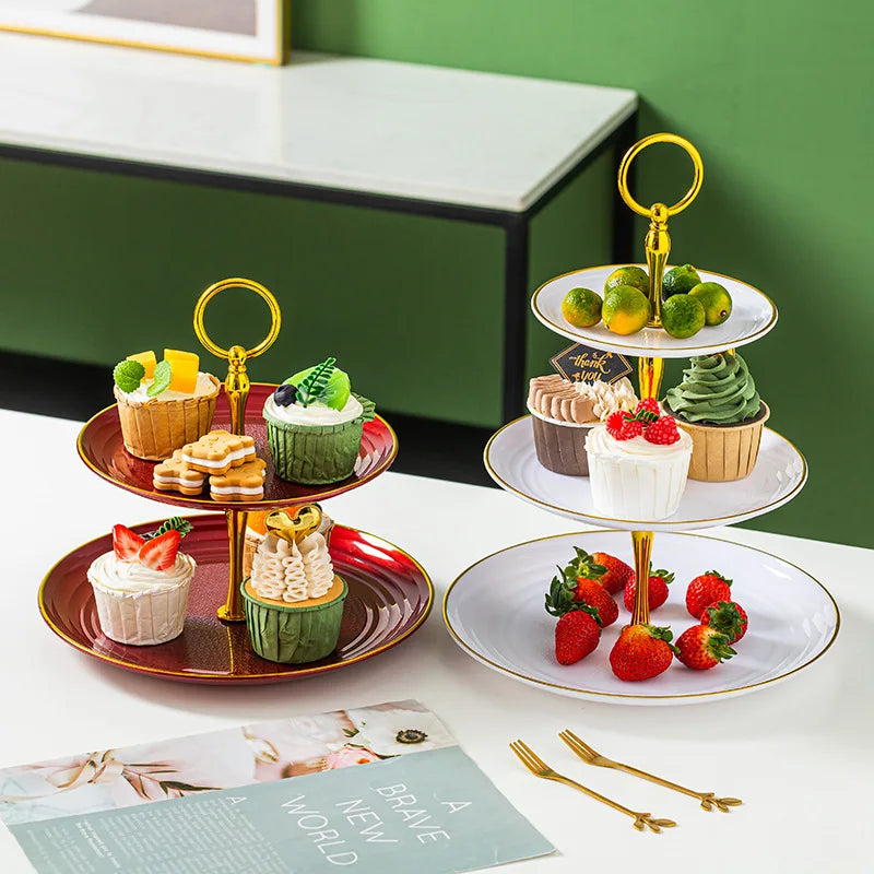 Présentoir Gâteaux 3 Étages Cupcakes Mariage