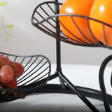 Présentoir Fruits Métal Doré 3 Étages
