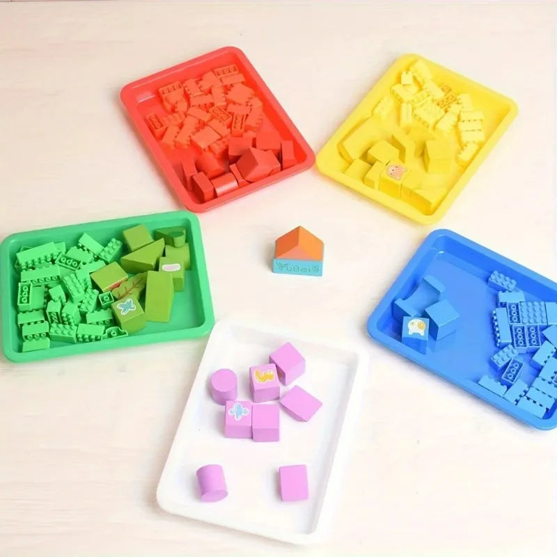 Plateau de Service Plastique Lot de 6