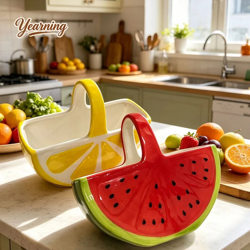 Panier de Présentation Céramique Fruits Buffet