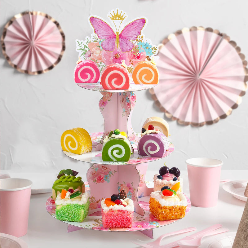 Présentoir Gâteau à Étages pour Anniversaire