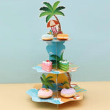 Présentoir Cupcake Hawaïen Carton