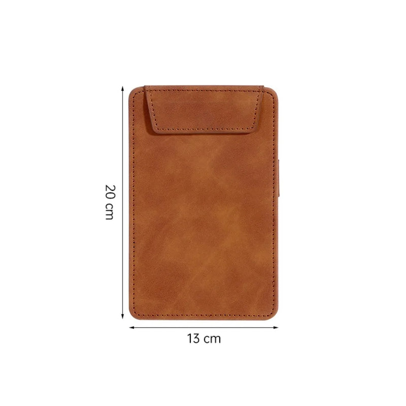 1 unidad, portamenús de ante, portapapeles magnético de piel sintética A4/A5/A6/A7/B5 con soporte para bolígrafo, bloc de notas para restaurante/cafetería/bar/hotel