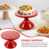 Plateau Gâteau Rouge Décoratif Rond