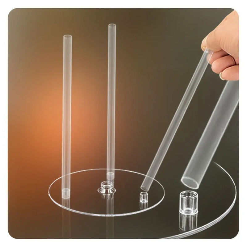 Support Gâteau Rond Plastique Transparent
