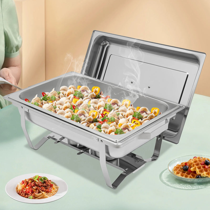 Chauffe-Plat Rectangulaire Inox Buffet 5 à 7 L
