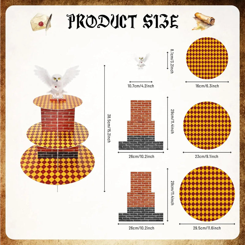 Présentoir Cupcake Carton 3 Étages