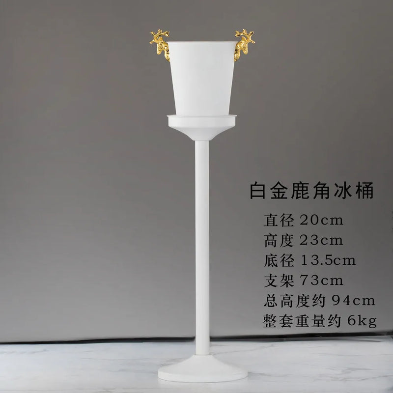 Rafraîchisseur Champagne Inox sur Pied