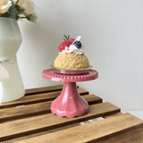 Mini Présentoir Cupcake Plastique Rétro