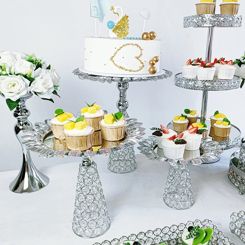 Présentoir Macarons Doré Argenté Mariage
