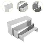 Lot 3 Présentoirs Cupcake Métal Doré Argenté Pro – support buffet traiteur professionnel