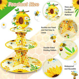 Présentoir Cupcakes Carton Abeille Fête