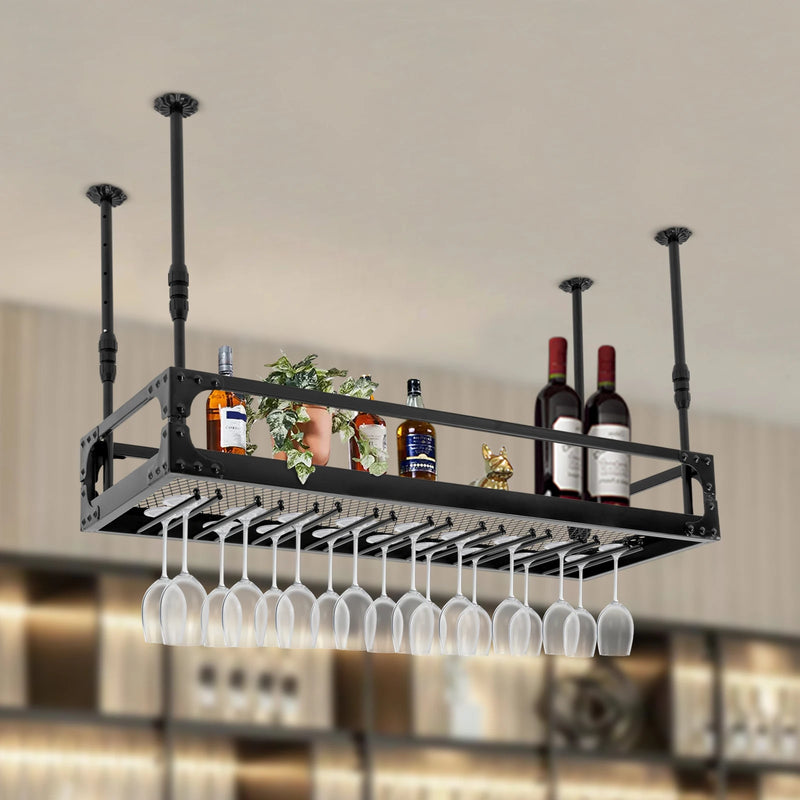 Présentoir Suspendu Verres à Vin Bar