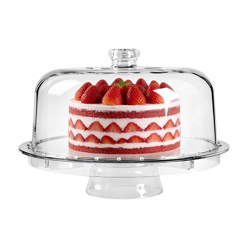 Présentoir Gâteau avec Cloche Transparente