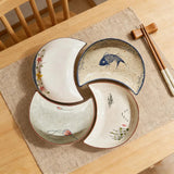 Lot 4 Plateaux Céramique Lune
