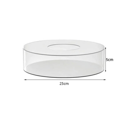 Présentoir Gâteau Acrylique Rond Socle Transparent