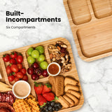 Plateau Buffet Compartimenté avec Poignées