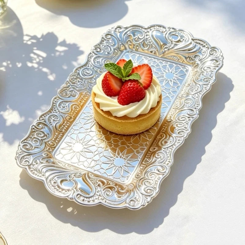 Plateau Baroque Doré Pâtisserie