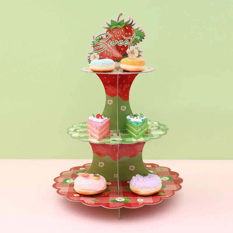 Présentoir Cupcake Hawaïen Tropical