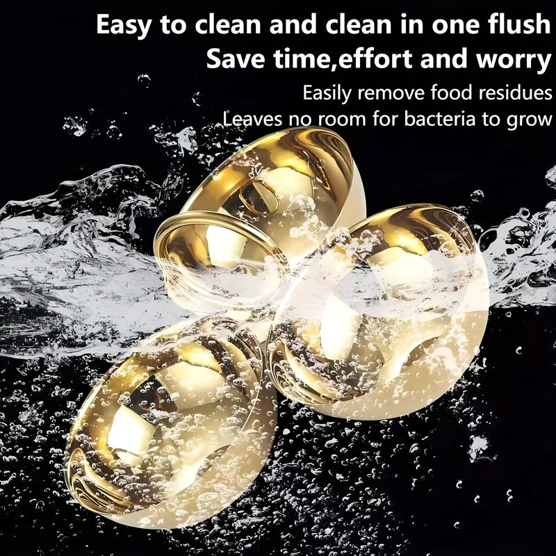 Cuencos para servir de acero inoxidable de 3 compartimentos, platos divididos para aperitivos con acabado pulido espejo, recipientes de comida para fiestas, hogar, cocina y comedor