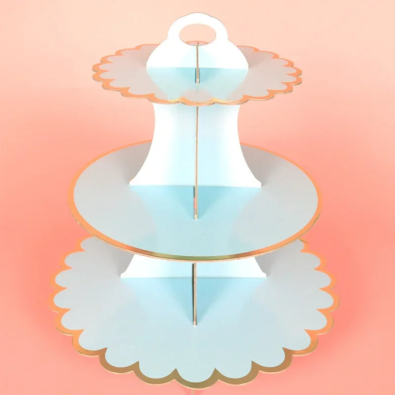 Présentoir Cupcakes Papier Jetable Mariage