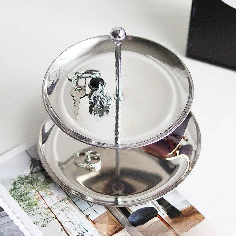 Présentoir Buffet Inox Multi-Niveaux