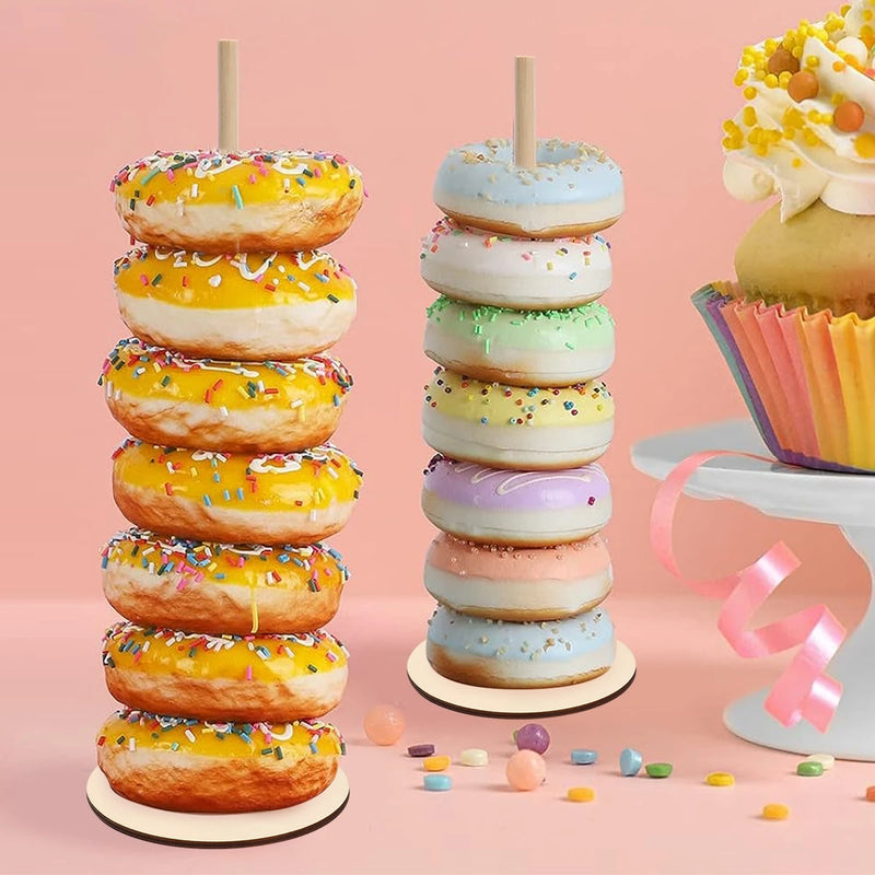 Plateau Support à Donuts Bois
