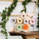 Présentoir Donuts Bois Rustique