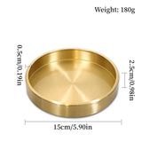 Plateau Laiton Rond Buffet Pro