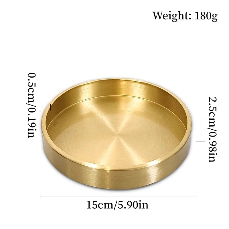 Plateau Laiton Rond Buffet Pro