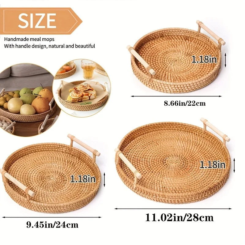 Panier Rotin Rangement Buffet